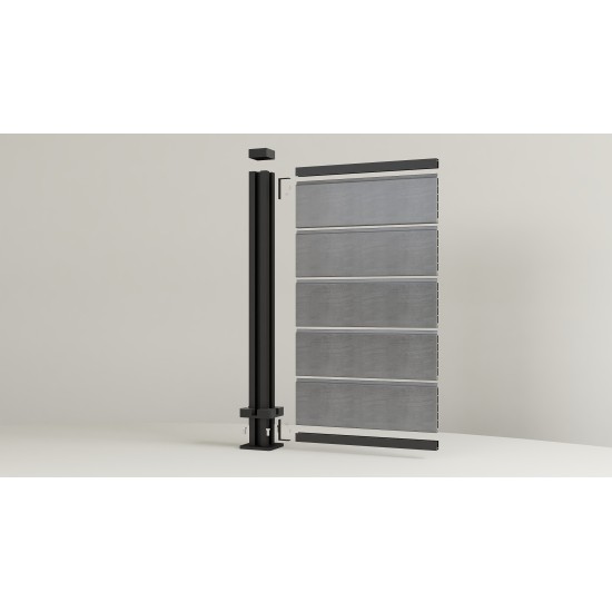 **SAMPLE ONLY** Composite Fence Slats 1800mmm / 6ft - Anthracite / Light Grey - Composite Tonge & Groove Fence Panels Slats **SAMPLE ONLY** Composite Fence Slats 1800mmm / 6ft - Anthracite / Light Grey - Composite Tonge & Groove Fence Panels Slats