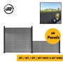 Composite Fencing / Fence Panels c/w Aluminium Posts - 3ft/4ft/5ft/6ft 900mm/1200mm/1500mm/1800mm 1.2m/1.5/1.8m - Composite Tonge & Groove Fence Panels Slats