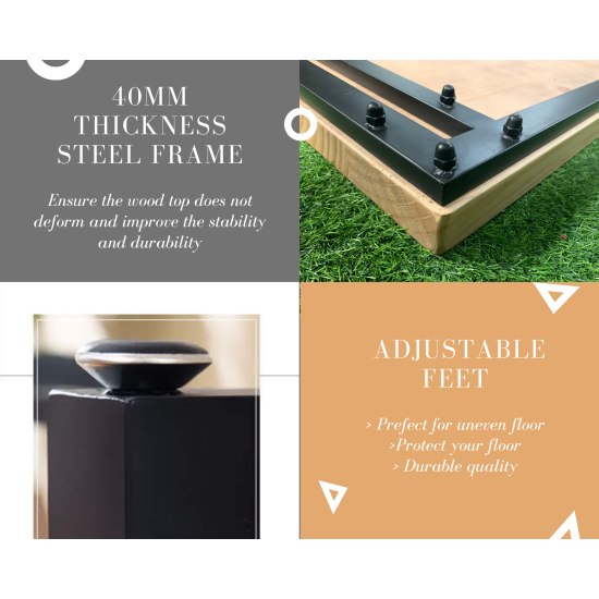 Rustic Industrial Solid Wood Dining Table / Desk / Work Table - Chunky Timber / Steel Legs (Square Box Legs) - 1.5m (150cm) / 1.8m (180cm) / 2m(200cm) c/w silver Square Box Legs x 2 4-8 Persons Rustic Industrial Solid Wood Dining Table / Desk / Work Table - Chunky Timber / Steel Legs (Square Box Legs) - 1.5m (150cm) / 1.8m (180cm) / 2m(200cm) c/w silver Square Box Legs x 2 4-8 Persons