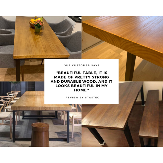 Rustic Industrial Solid Wood Dining Table / Desk / Work Table - Chunky Timber / Steel Legs (Square Box Legs) - 1.5m (150cm) / 1.8m (180cm) / 2m(200cm) c/w silver Square Box Legs x 2 4-8 Persons Rustic Industrial Solid Wood Dining Table / Desk / Work Table - Chunky Timber / Steel Legs (Square Box Legs) - 1.5m (150cm) / 1.8m (180cm) / 2m(200cm) c/w silver Square Box Legs x 2 4-8 Persons
