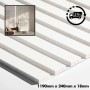 MDF Wall Slat / Strip Panel - MDF Pre-Primed Slatwall panel  / Panelling - Slatted Wall Panels - Paintable 1190mm x  240mm x 18mm 