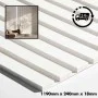 MDF Wall Slat / Strip Panel - MDF Pre-Primed Slatwall panel  / Panelling - Slatted Wall Panels - Paintable 1190mm x  240mm x 18mm