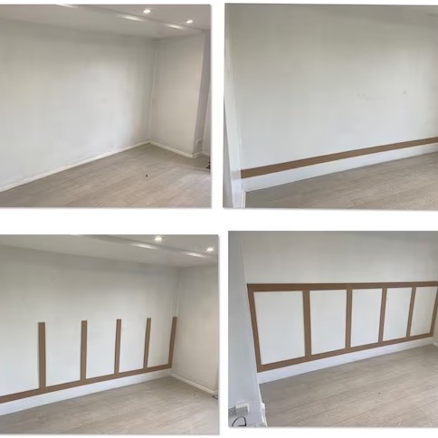 MDF Wall Panel Kit / Strips / Slats - Shaker Kit- MDF Pre-Primed Strips for MDF Modern Square / Rectangle Wall Panels / Panelling - 1190mm x 65mm x 9mm MDF Wall Panel Kit / Strips / Slats - Shaker Kit- MDF Pre-Primed Strips for MDF Modern Square / Rectangle Wall Panels / Panelling - 1190mm x 65mm x 9mm