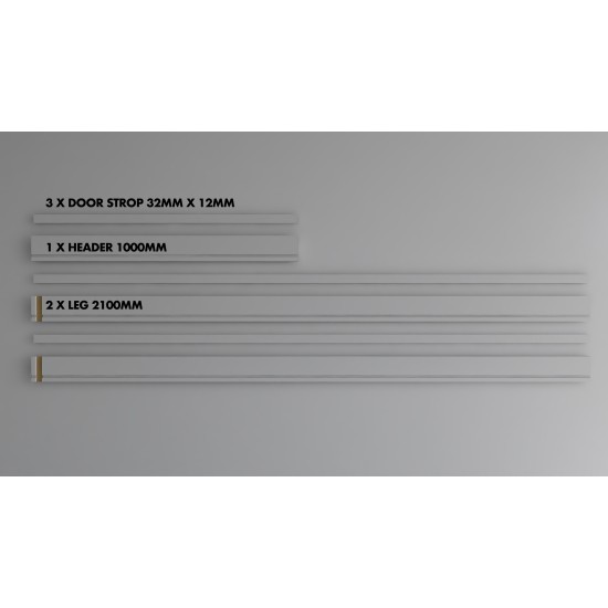 MDF Door Liner - FD30/FD60 Primed Door Frame Lining Set c/w Optional 10mm Trench/Grooves for Fire Intumescent Door Strips - 30 Minute Fire Rating - MDF White Painted Primed Door Liner MDF Door Liner - FD30/FD60 Primed Door Frame Lining Set c/w Optional 10mm Trench/Grooves for Fire Intumescent Door Strips - 30 Minute Fire Rating - MDF White Painted Primed Door Liner