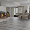SPC Click Vinyl Tile Flooring (Grey Oak) with Built in Underlay per Sq M- Click Vinyl Tile Floors for Kitchen, Bathroom,  Living Room - LVT Rigid Core Stone Polymer Composite Waterproof Click Tonge & Groove Luxury Vinyl Tile Flooring Grey Oak