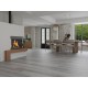SPC Click Vinyl Tile Flooring (Grey Oak) with Built in Underlay per Sq M- Click Vinyl Tile Floors for Kitchen, Bathroom,  Living Room - LVT Rigid Core Stone Polymer Composite Waterproof Click Tonge & Groove Luxury Vinyl Tile Flooring Grey Oak