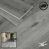 SPC Click Vinyl Tile Flooring (Grey Oak) with Built in Underlay per Sq M- Click Vinyl Tile Floors for Kitchen, Bathroom,  Living Room - LVT Rigid Core Stone Polymer Composite Waterproof Click Tonge & Groove Luxury Vinyl Tile Flooring Grey Oak