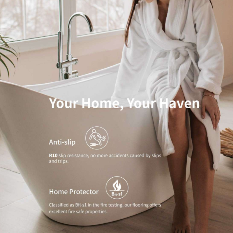 SPC Click Vinyl Tile Flooring (Dark Oak) with Built in Underlay per Sq M- Click Vinyl Tile Floors for Kitchen, Bathroom, Living Room - LVT Rigid Core Stone Polymer Composite Waterproof Click Tonge & Groove Luxury Vinyl Tile Flooring Dark Oak SPC Click Vinyl Tile Flooring (Dark Oak) with Built in Underlay per Sq M- Click Vinyl Tile Floors for Kitchen, Bathroom, Living Room - LVT Rigid Core Stone Polymer Composite Waterproof Click Tonge & Groove Luxury Vinyl Tile Flooring Dark Oak