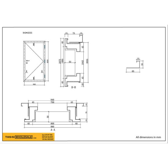 Fire Exit / Emergency Exit Door - Panic Push Pad + Optional Outside Access Device - Personnel  Steel Fire Exit Door 