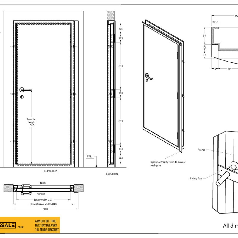 Lock, Handle & Key Set c/w Key Lock + 3 Keys Lock, Handle & Key Set c/w Key Lock + 3 Keys