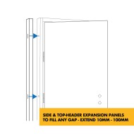 Side Door Frame Extensions - Frame Extender Expanding Side Panels Infill Panels