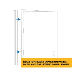Side Door Frame Extensions - Frame Extender Expanding Side Panels Infill Panels