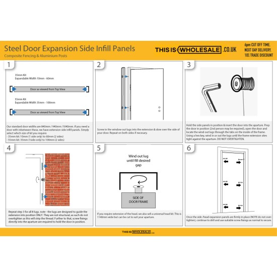 Overhead Door Frame Extensions - Frame Extension Expanding Overhead Infill Head Panels