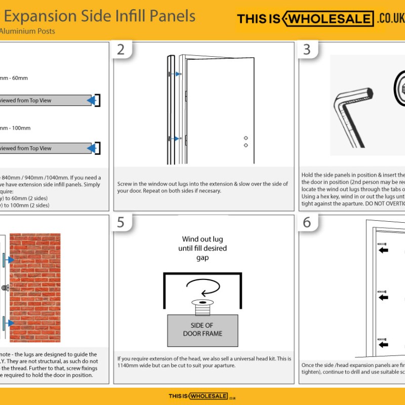 Overhead Door Frame Extensions - Frame Extension Expanding Overhead Infill Head Panels