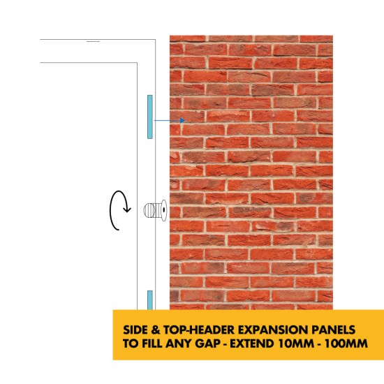 Overhead Door Frame Extensions - Frame Extension Expanding Overhead Infill Head Panels