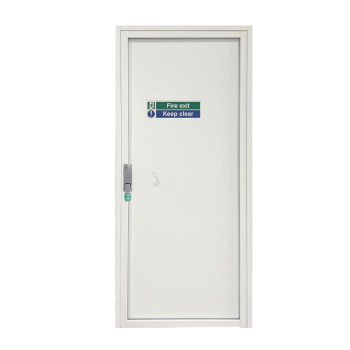 Fire Exit / Emergency Exit Door - Panic Push Pad + Optional Outside Access Device - Personnel Steel Fire Exit Door Fire Exit / Emergency Exit Door - Panic Push Pad + Optional Outside Access Device - Personnel Steel Fire Exit Door