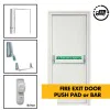 Fire Exit / Emergency Exit Door - Panic Push Pad + Optional Outside Access Device - Personnel  Steel Fire Exit Door