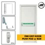 Fire Exit / Emergency Exit Door - Panic Push Pad + Optional Outside Access Device - Personnel  Steel Fire Exit Door