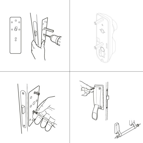 Fire Exit / Emergency Exit Door - Panic Push Pad + Optional Outside Access Device - Personnel  Steel Fire Exit Door 