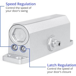 Overhead Door Closer (FD30/FD60/FD120 Fire Rated Doors) - Self Installation c/w 6 x Self-Drilling Screws Overhead Door Closer (FD30/FD60/FD120 Fire Rated Doors) - Self Installation c/w 6 x Self-Drilling Screws