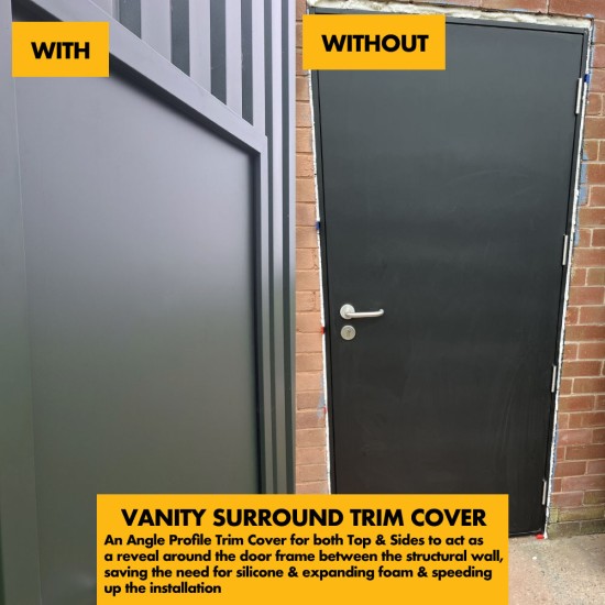 **Custom Sized / Made to Order/Measure  **Steel Security Personnel Pedestrian Door - Industrial Grade Exterior Outdoor Security Door 
