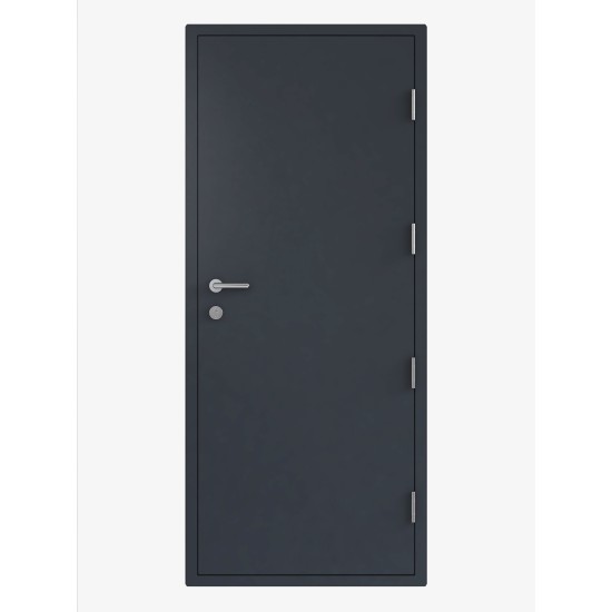 Double Steel Security Personnel Pedestrian Door - Industrial Grade Exterior Outdoor Security Door - 1800mm w x 2035mm h