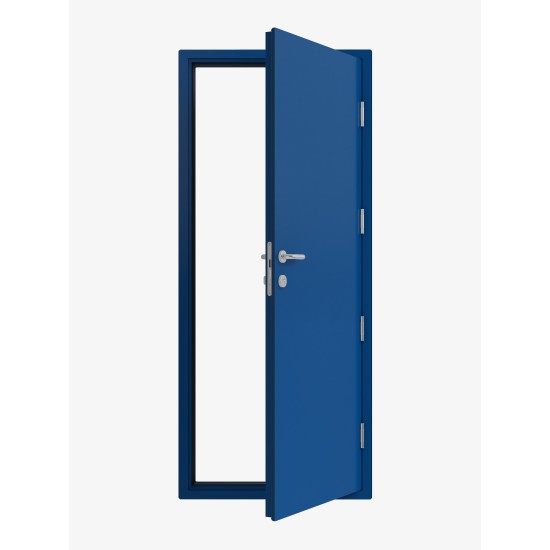 Double Steel Security Personnel Pedestrian Door - Industrial Grade Exterior Outdoor Security Door - 1800mm w x 2035mm h
