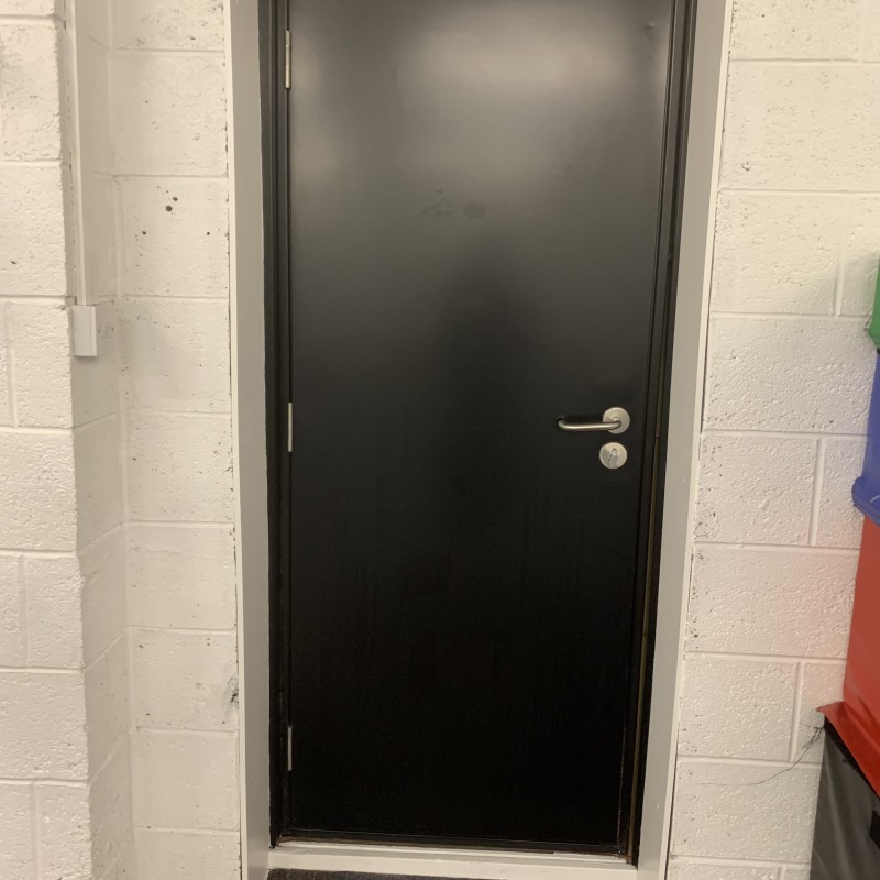 Steel Security Personnel Pedestrian Door - Industrial Grade Exterior Outdoor Security Door for Garage, Warehouse, Shed, Industrial Unit, Lockup, Shed, Shipping Container, Farm Barns