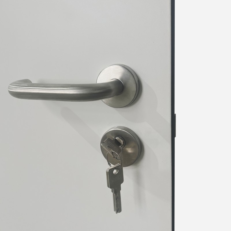 Steel Security Personnel Pedestrian Door - Industrial Grade Exterior Outdoor Security Door for Garage, Warehouse, Shed, Industrial Unit, Lockup, Shed, Shipping Container, Farm Barns