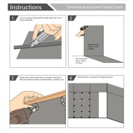Tile Backer Board 6mm / 10mm / 12mm - Floor or Wall Hard Tile Backer Insulation Cement Board 1200mm x 600mm 