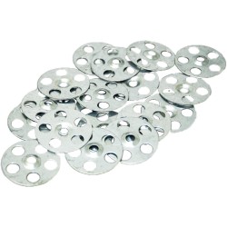 Tile Backer Board Washers 50/100 -  Galvanised Zinc Tile Backer Board Fixing Washers 36mm -  Hard Backer Board Washer Discs