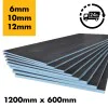 Tile Backer Board 6mm / 10mm / 12mm - Floor or Wall Hard Tile Backer Insulation Cement Board 1200mm x 600mm
