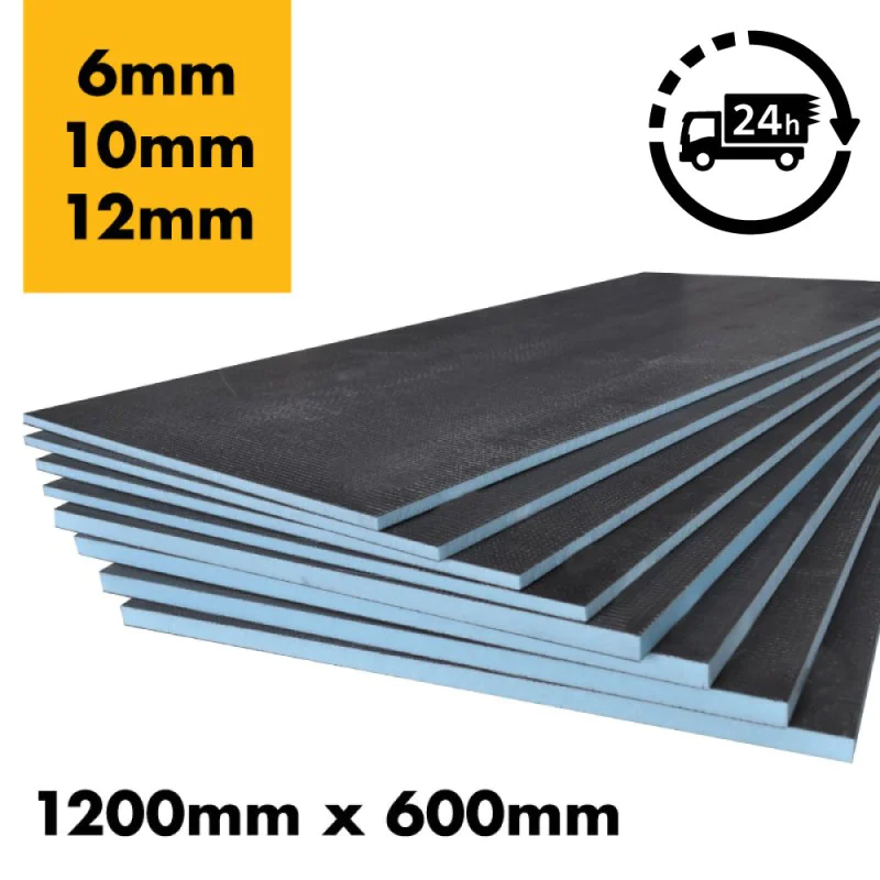 Tile Backer Board 6mm / 10mm / 12mm - Floor or Wall Hard Tile Backer Insulation Cement Board 1200mm x 600mm