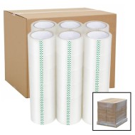 Clear Packing Tape 48mm x 66m - Clear Packaging Parcel Tape Clear - 72 Rolls Bulk Pack