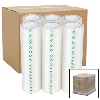 Clear Packing Tape 48mm x 66m - Clear Packaging Parcel Tape Clear - 72 Rolls Bulk Pack