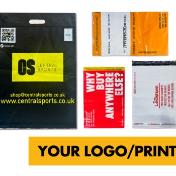 Custom Printed Mailing Bags - 500 MOQ - Range of Sizes Printed Personalised Logo Branded Mail Bags Poly Mailers Single / Double Sided