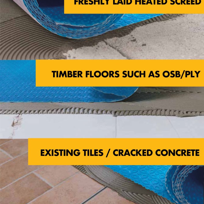 Tile decoupling mat / anti-crack matting - uncoupling waterproof membrane rapid mat durable base roll for under tile 3.6mm Tile decoupling mat / anti-crack matting - uncoupling waterproof membrane rapid mat durable base roll for under tile 3.6mm