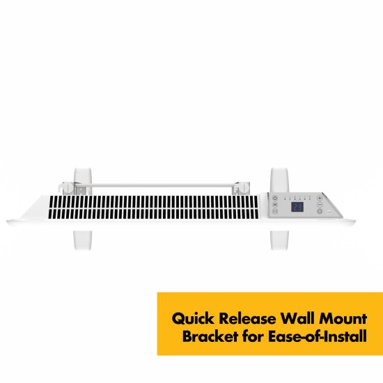 BULK Trade X10 Pack - 1kw / 1.5kw / 2kw Electric Panel Heaters Wall Mounted - LOT20/ERP Compliant c/w 24/7 Timer / Thermostat - Wall Hung Fixings + Mounting Feet