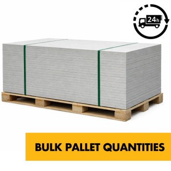 Fibre Cement Board (Qty 25 BULK PALLET TRADE PACK) 6mm / 10mm / 12mm  - 1200mm x 600mm - A1 Class Non-Combustable Waterproof Hard Backer Rigid Cement Board for - Floor or Wall 