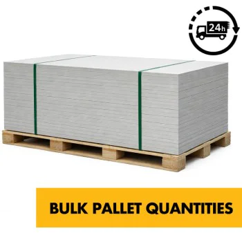 Fibre Cement Board (Qty 25 BULK PALLET TRADE PACK) 6mm / 10mm / 12mm  - 1200mm x 600mm - A1 Class Non-Combustable Waterproof Hard Backer Rigid Cement Board for - Floor or Wall