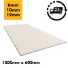Fibre Cement Board 6mm / 10mm / 12mm  - 1200mm x 600mm - A1 Class Non-Combustable Waterproof Hard Backer Rigid Cement Board for - Floor or Wall 