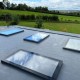 Flat Roof Lantern - Frameless Glass Window Skylight for Flat Roofs - Glazed Roof Lantern Triple Glazed Toughened Glass 