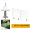 Spigot Glass Balustrade / Handrail - (Pair of) Spigot Mounted 304 Grade Stainless Steel Spigots - 10mm Toughened Glass 0.74kN / 1.5kN / 3.0kN Spigot Glass Balustrade / Handrail - (Pair of) Spigot Mounted 304 Grade Stainless Steel Spigots - 10mm Toughened Glass 0.74kN / 1.5kN / 3.0kN