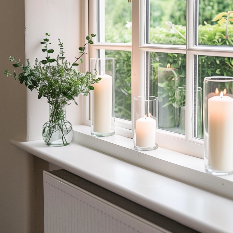 MDF Window Cil Board / Window Cill/Sill - Bullnose MDF Pre-Primed Window Board