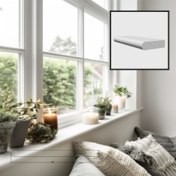 MDF Window Cil Board / Window Cill/Sill - Bullnose MDF Pre-Primed Window Board
