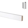 MDF Architrave Pre-Primed White 3m Moisture Resistant MDF Door Mouldings Edgings Surrounds - Square Contemporary Modern - 3m x 65mm x 15mm MDF Architrave Pre-Primed White 3m Moisture Resistant MDF Door Mouldings Edgings Surrounds - Square Contemporary Modern - 3m x 65mm x 15mm