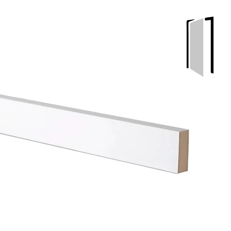 MDF Architrave Pre-Primed White 3m Moisture Resistant MDF Door Mouldings Edgings Surrounds - Square Contemporary Modern - 3m x 65mm x 15mm MDF Architrave Pre-Primed White 3m Moisture Resistant MDF Door Mouldings Edgings Surrounds - Square Contemporary Modern - 3m x 65mm x 15mm