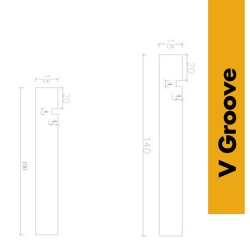 MDF Skirting Board - Pre-Primed White 3m Moisture Resistant MDF Wall Skirting Board - Bullnose Grooved Square Contemporary Modern - 3m lengths MDF Skirting Board - Pre-Primed White 3m Moisture Resistant MDF Wall Skirting Board - Bullnose Grooved Square Contemporary Modern - 3m lengths