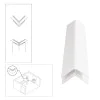 PVC External Corner Trim for Shower Aqua Wall Panel Cladding 5mm/10mm - Multipanel Aquabord Corner Trim White Chrome Silver