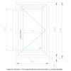 UPVC Window Anthracite Grey - Single 610mm w x 1040mm h (RAL7016) Left or Right Opening 1P UPVC Window Anthracite Grey - Single 610mm w x 1040mm h (RAL7016) Left or Right Opening 1P